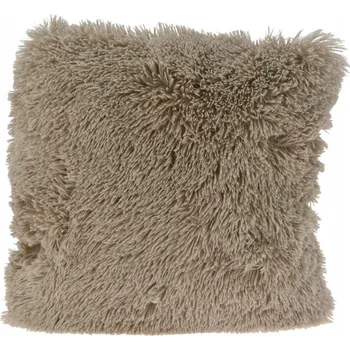 Polštář Dekorativní polštář Hairy 45x45cm, béžová