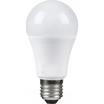 Žárovka LED žárovka E27 12W studená bílá s pohybovým a soumrakovým senzorem (mikrovlnný)