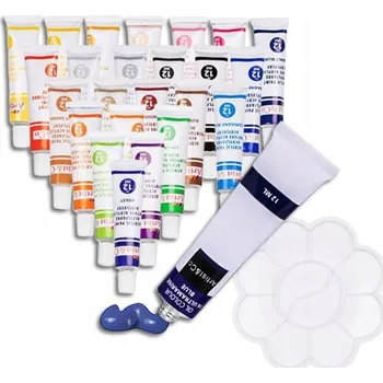 Vodová barva Akrylové barvy Van Bleiswijck 24 ks x 12 ml