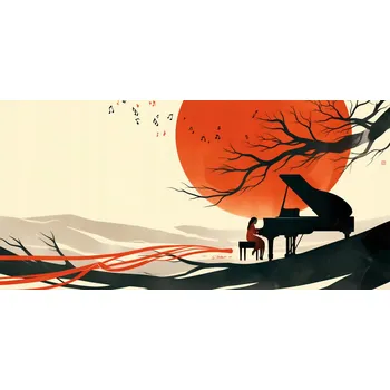 Plakát Plakát 91,3x44,5 cm Pianistka