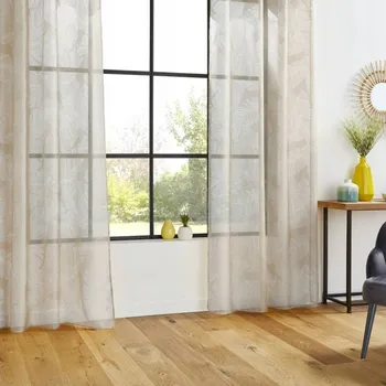 Obraz Závěs poloprůhledná s kroužky 140 cm x 240 cm