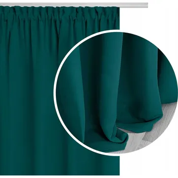 Obraz ZÁVĚSY DO OBÝVÁKU ZATEMŇOVACÍ NA PÁSCE S ŽABKAMI TMAVĚ TYRKYSOVÉ 140x195 HO