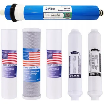 Filtrace vody Filtrační vložka Top Filter sada vložek RO6 M75S 6 ks s RO membránou