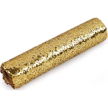 Pavučinka / štola / běhoun dekorační s glitry šíře 24 cm Varianta: 2 zlatá, Balení: 1 ks