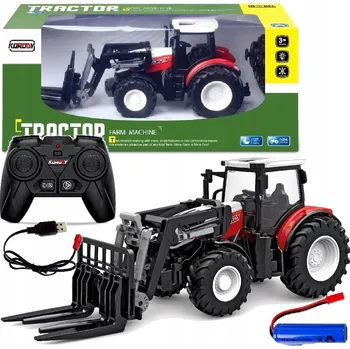 autíčko TRAKTOR Z DÁLKOVÝM OVLÁDÁNÍM, ZEMĚDĚLSKÝ, S VIDLICÍ (VZV)