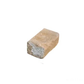 plotová tvarovka DITON Plotová zeď GABON 7 / 25 koncový 1/4 kámen blanco