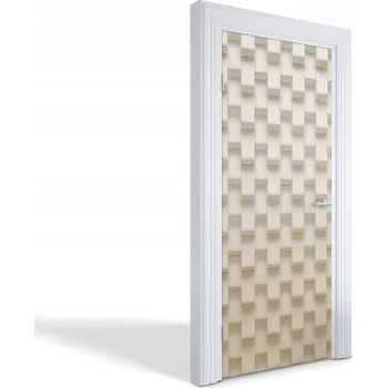 Fototapeta Ochranná fólie na dveře s laminací - Geometrická stěna 85x205 cm