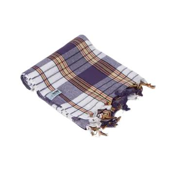 Bassau Šátek Hammam do sauny 80 X 170 cm fialový