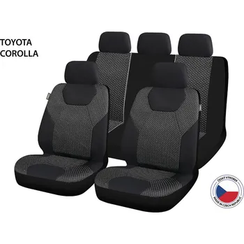 Ochranný autopotah Cappa Autopotahy Perfetto GL Toyota Corolla černá/šedá