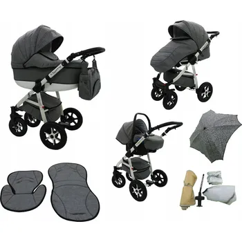 Kočárek KAREX QUERO 3v1 ALU kočárek – hluboký, sportovní, autosedačka, 13 kg