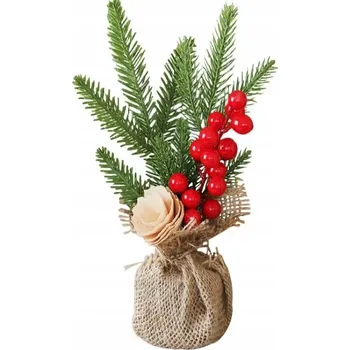 Vánoční dekorace HLOH GIRLANDA Z HLOHŮ, ČERVENÉ KOULE, VÁNOČNÍ OZDOBA + DÁREK