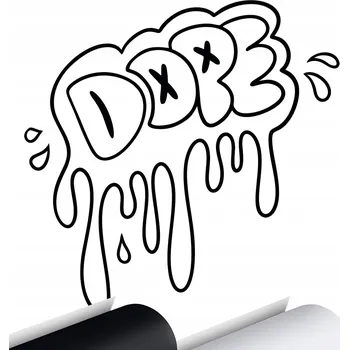 Samolepicí dekorace na vozidlo SAMOLEPKA na auto DOPE JDM GRAFFITI STICKER 12x12