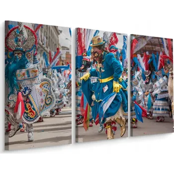 Obraz Obraz Triptych Karnevalové KOSTÝMY 3D Efekt 180x120