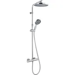 Kielle - Oudee Sprchový set s termostatem, 26 cm, 3 proudy, chrom 20602010