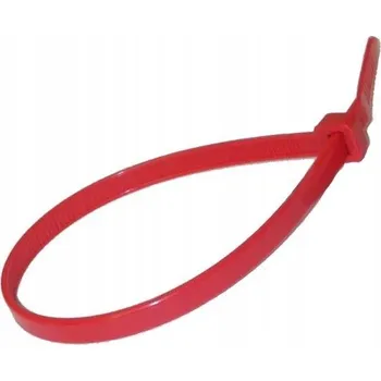 Stahovací páska Stahovací pásky kabelové 200x4,8 mm červené 100 ks