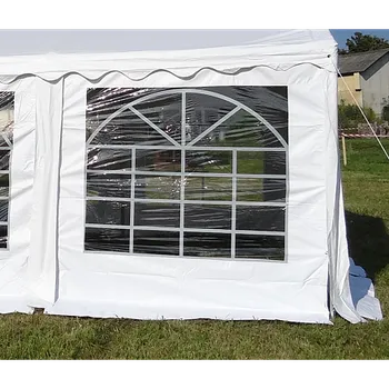 Zahradní altán Bočnice 2x2m PVC - S oknem barva Modro-bílá