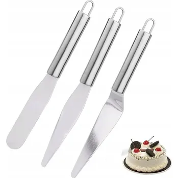 Obraz SADA 3 ŠPACHTLÍ NA KRÉM A POLEVY, OCELOVÉ