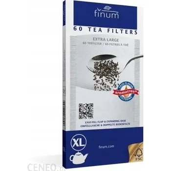 Příprava kávy Papírové filtry Finum XL na čaj, 60 kusů