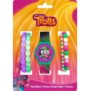 Hodinky Digitální hodinky TROLLE TROLLS + sada náramků