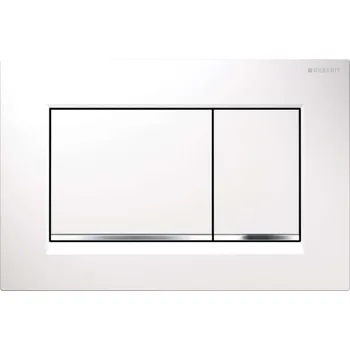 GEBERIT - Sigma30 Ovládací tlačítko splachování, bílá/chrom 115.883.KJ.1