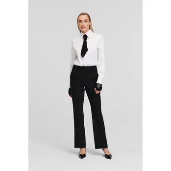 Dámské kalhoty KALHOTY KARL LAGERFELD TAILORED PANTS BLACK