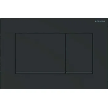 Splachovací tlačítko GEBERIT - Sigma30 Ovládací tlačítko pro 2 množství splachování, matná černá/černá 115.883.16.1