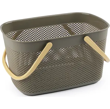 Plastový košík 18,5x28 cm Varianta: 10 zelená khaki, Balení: 1 ks