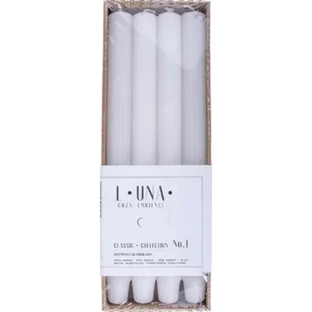 Svíčka Dekorativní parafinová svíčka Naturalny Luna 30 ks