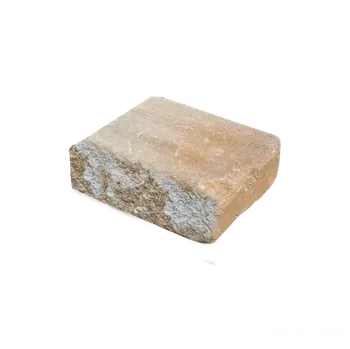 plotová tvarovka DITON Plotová zeď GABON 7 / 25 koncový 3/4 kámen blanco