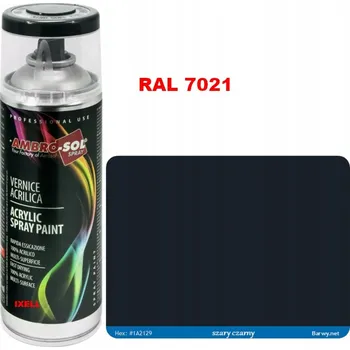 Barva ve spreji RAL 7021 AKRYLOVÝ LAK ve spreji šedý LESK 1233