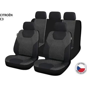 Ochranný autopotah Cappa Autopotahy Perfetto GL Citroën C3 černá/šedá