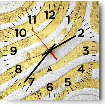 Hodiny Nástěnné hodiny do obýváku 40x40 Abstrakce Tiché hodiny Skleněné hodiny Bez hlučnosti