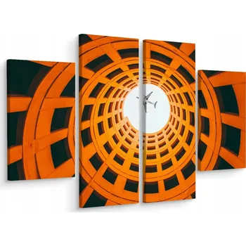 Obraz Obraz Čtyřdílný Tunel BUDOVA Letadlo 3D 200x150 cm