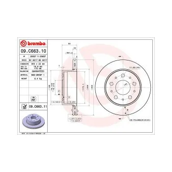 Brzdový kotouč BREMBO 09.C663.11 Brzdový kotouč Doprava Zdarma! Brembo UV-COATED Tři inovace v jednom UV ochrana lesklý kovový efekt a úcta k životnímu prostředí tři mimořádné funkce brzdových kotoučů Brembo UV-COATED Hlavní výhody technologie
