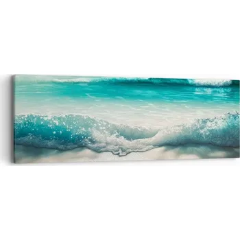 Obraz Obraz na plátně do obýváku ložnice 90x30 pláž foto obrazy na zeď