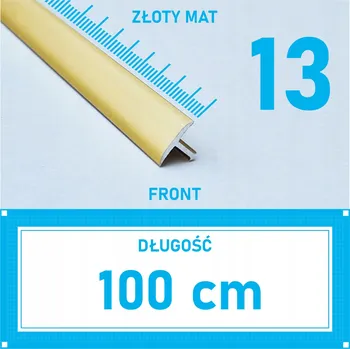 přechodová lišta Přechodová lišta prahová T-PROFIL 13mm ZLATÁ MATNÁ 1m