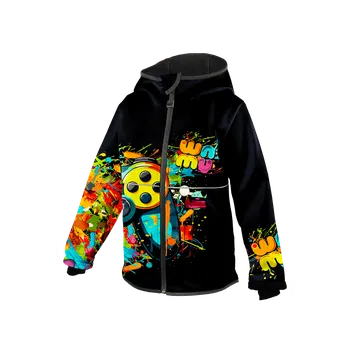 Chlapecká bunda WAMU Softshellová bunda dětská GAME ON vel. 140-146