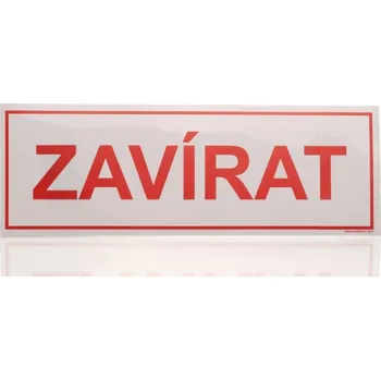 Traiva s.r.o. Zavírat, samolepka 290 x 100 mm Varianty: Zavírat, samolepka 290 x 100 mm, Kód: 20165