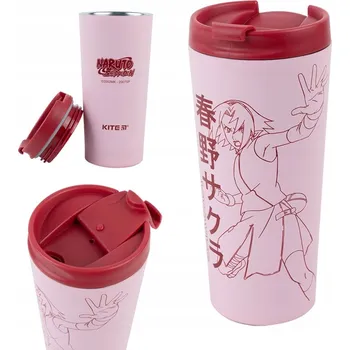 Termohrnek TERMOHRNEK PROTIKLOUZAVÝ RŮŽOVÝ 440ml NARUTO KITE