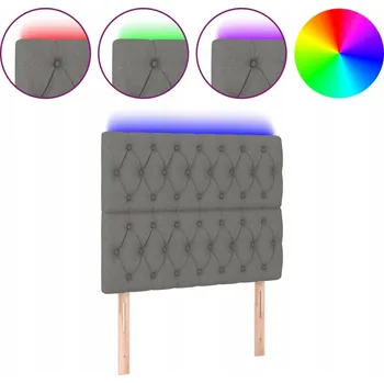 LED Záhlaví 90x7 cm tmavě šedé