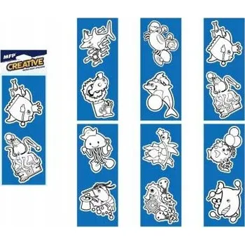 omalovánky Kreativní zábava MALOVÁNÍ VODOU Samolepky Pěnové