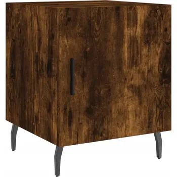 Noční stolek Noční stolek dřevěný 40x40x50 cm kouřový dub