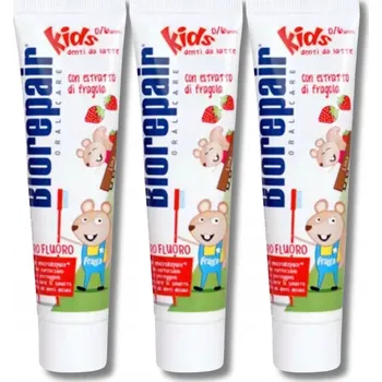 zubní pasta 3x Zubní pasta pro děti BioRepair Kids 0-6 let