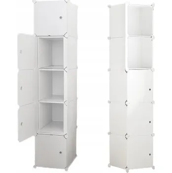 Šatní skříň Muvu Skříň ODOLNÝ MODULÁRNÍ ORGANIZÁTOR Skříň 39 x 185 x 37 cm bílá
