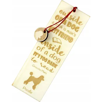Doplněk ke knize Grawírovaná záložka do knihy se psem a jménem – Pudl