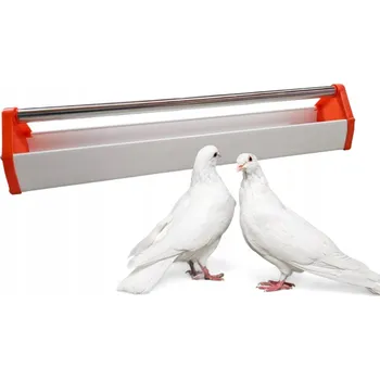 Krmítko pro ptáka KRMÍTKO PRO HOLUBY SLEPICE DRŮBEŽ KRMELNÍK S OTOČNÝM VÁLCEM 60 CM