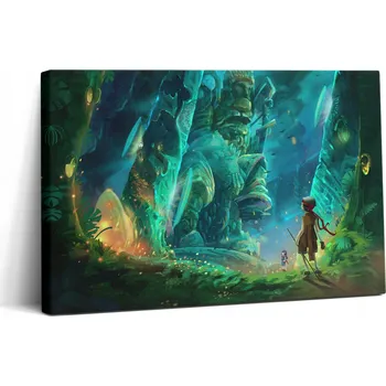 Obraz Fotoobraz na plátně do jídelny Snadná montáž Děti v pohádkovém lese 30x20