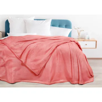 deka Dreamy Linens Mikroflanelová deka, světle červená Dreamy Linens