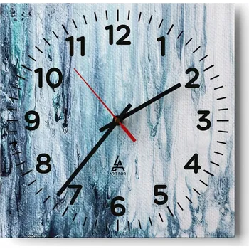 Hodiny Nástěnné hodiny do obýváku 40x40 Abstrakce Tiché hodiny Skleněné hodiny Bez hlučnosti