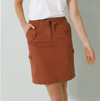 Dámská sukně Sukně s kapsami z popelínu terakota 46